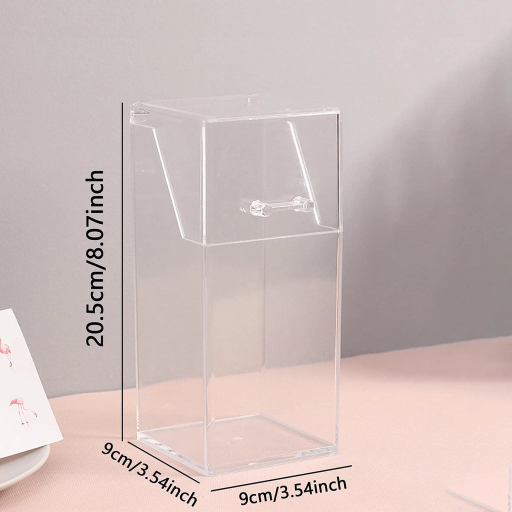 Organizador Transparente para Brochas con Tapa Antipolvo