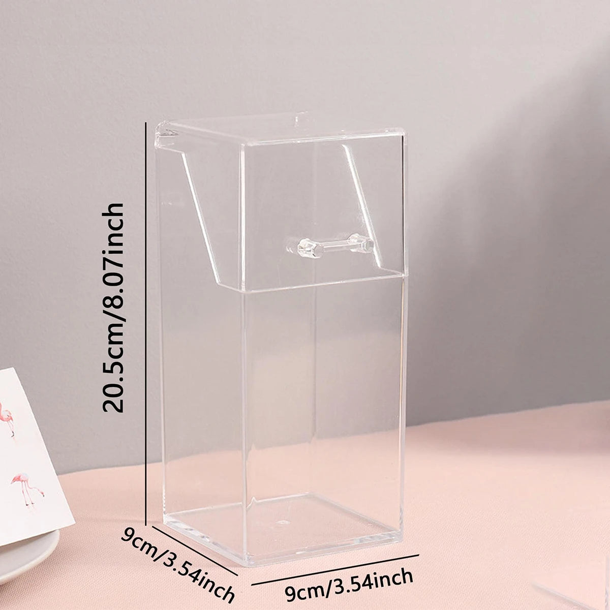 Organizador Transparente para Brochas con Tapa Antipolvo