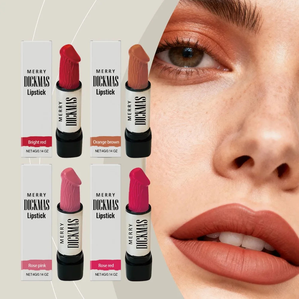 Labial Mate de Fiesta Navideña - Acabado Terciopelo Larga Duración 4 Tonos