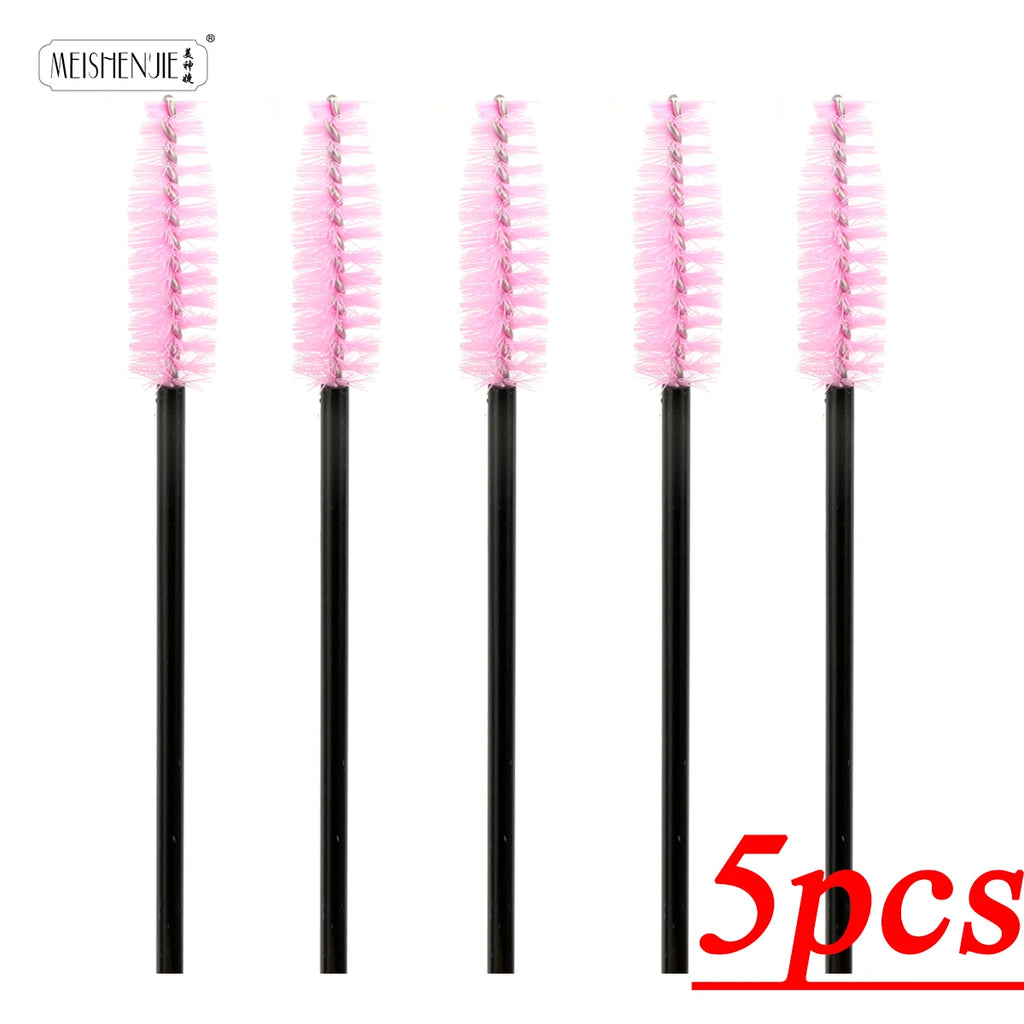 Cepillos Desechables para Pestañas y Cejas - 50 Piezas Aplicador Máscara y Extensiones