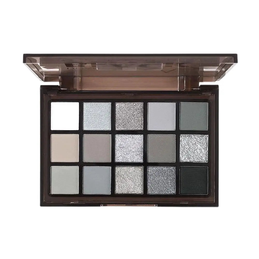 Paleta de 15 Sombras Mate y Perladas - Larga Duración