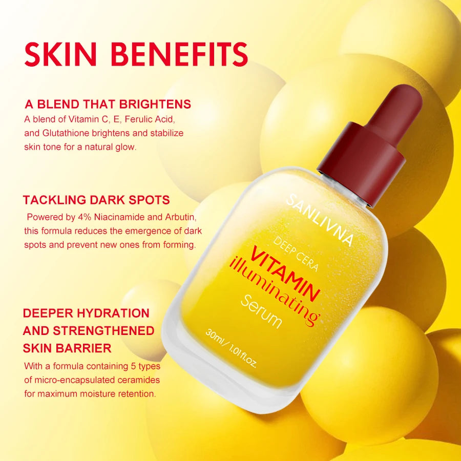 Serum Iluminador Vitamina C + Niacinamida | Piel Radiante y Luminosa 30ml