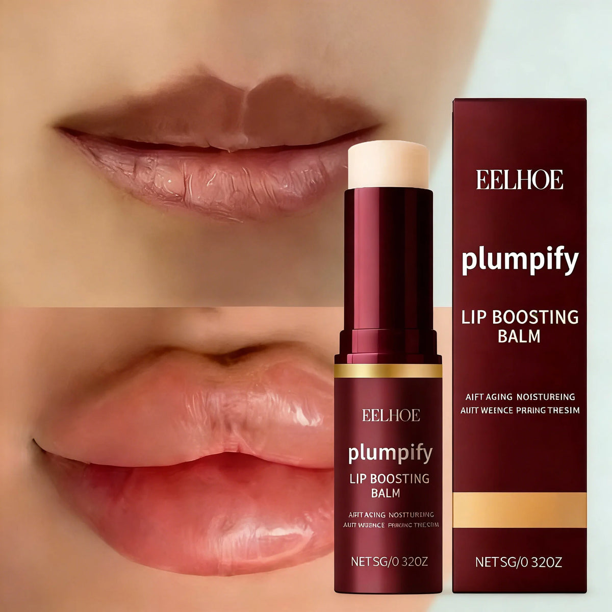 Bálsamo Labial Voluminizador Hidratante - Brillo No Pegajoso Efecto Labios Suaves