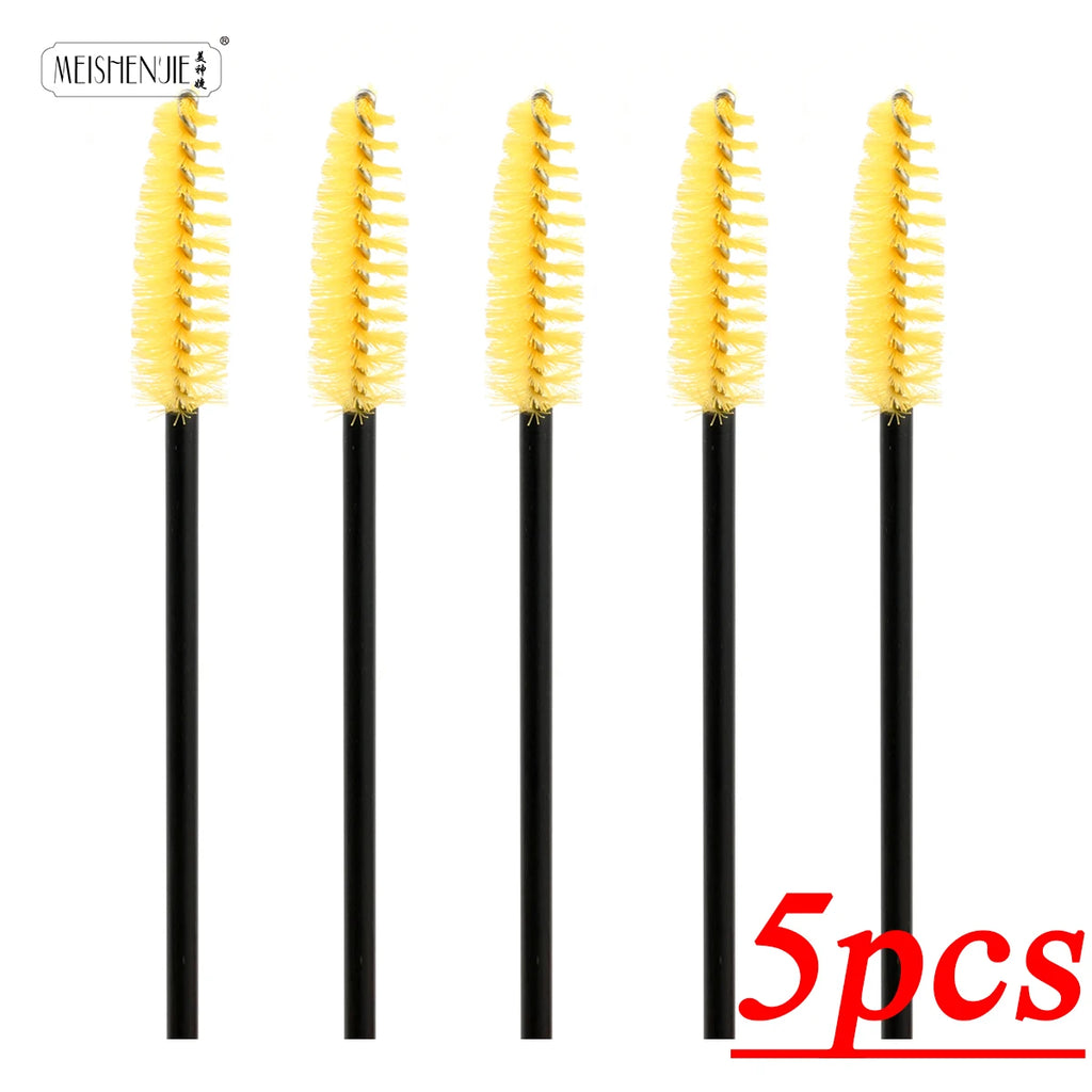 Cepillos Desechables para Pestañas y Cejas - 50 Piezas Aplicador Máscara y Extensiones
